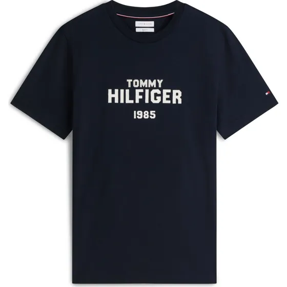 Tommy Hilfiger Brand Love Stack Tee - Navy/Hvid