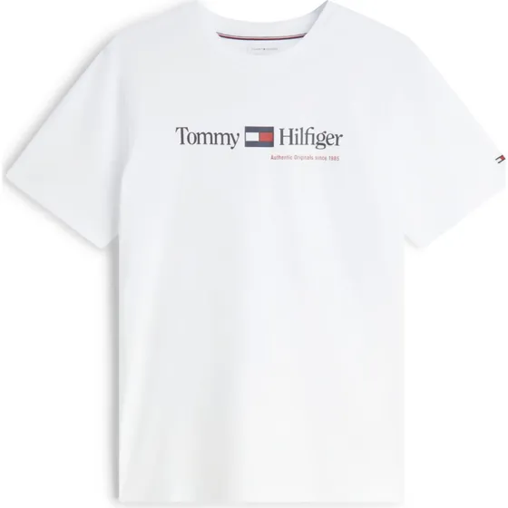 TOMMY HILFIGER Brand Love Graphic Tee i marin/hvid