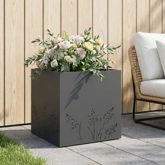 vidaXL Havekrukke Antracit 50x50x49 cm i koldvalset stål