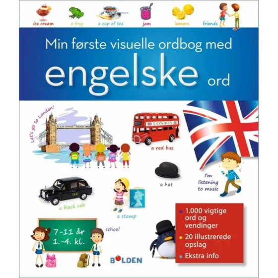 Min første visuelle ordbog: Engelske ord for børn
