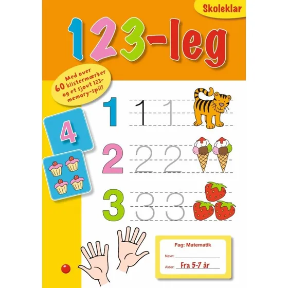 123-leg – Sjovt hæftet arbejdsbog til indskolingen