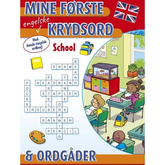 Mine første engelske krydsord & ordgåder – School
