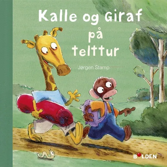 Kalle og Giraf på telttur – Børnebog (hardback)