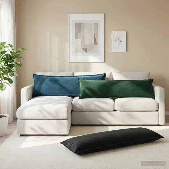 vidaXL HOUTEN Pyntepuder 2 stk. - Sort Velour 40 x 145 cm