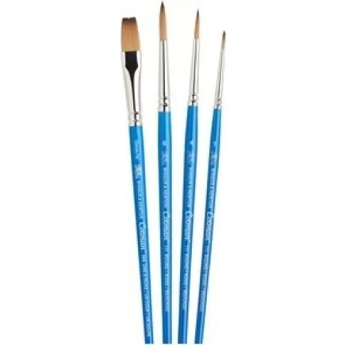 Winsor & Newton Cotman penselset, kort skaft, 4 stk.