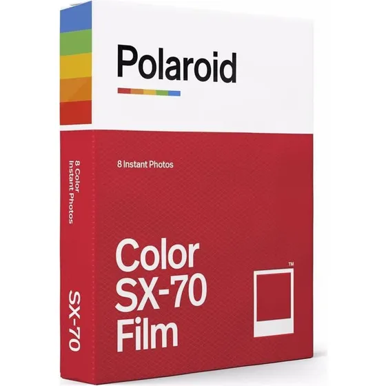 Polaroid SX-70 Farvefilm med hvide kanter (8 stk.)