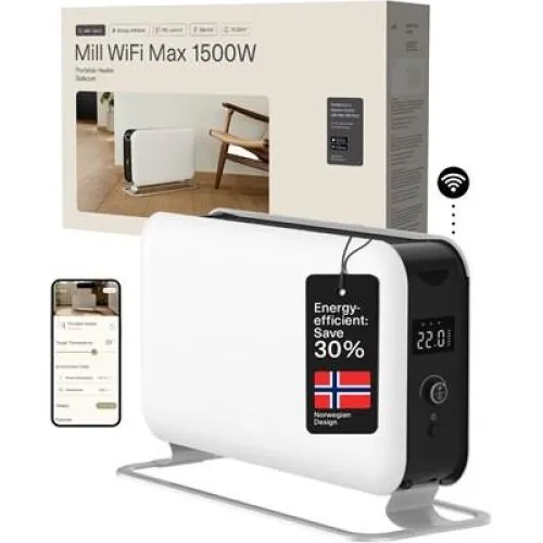 Mill Konvektorovn WiFi Max 1500W CO1500MAXWIFI3 - Hvid