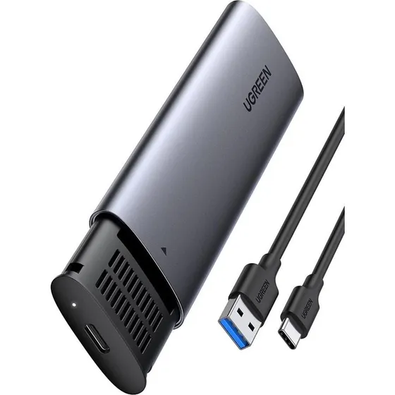 UGREEN CM400 M.2 B-Key SATA SSD-kabinet - Grå
