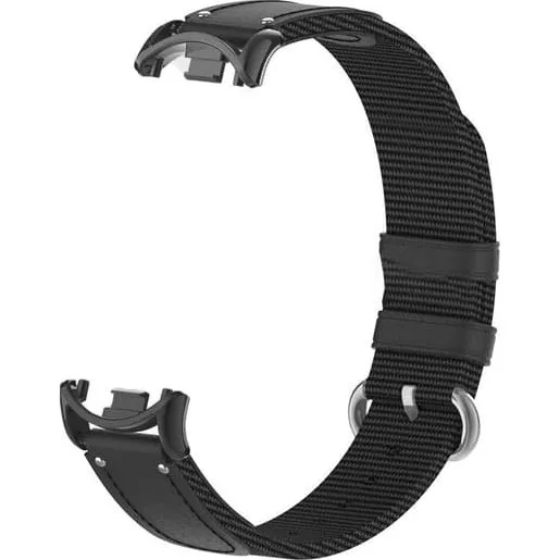 Xiaomi Band 10/9/8 Rem i sort nylon og lærred