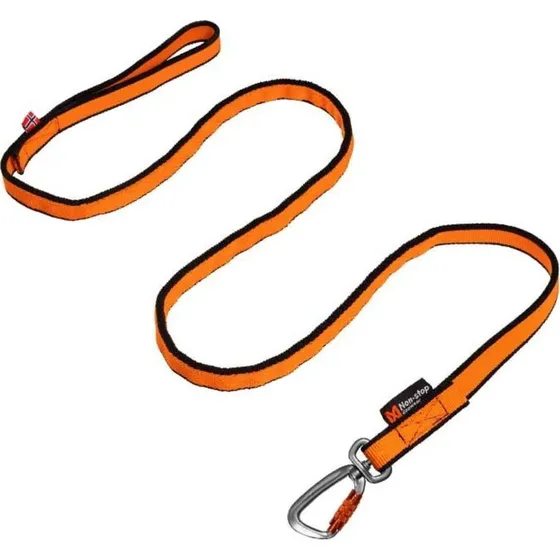 Non-Stop Bungee Liner Hundesnor - 2,8m - Sort/Orange