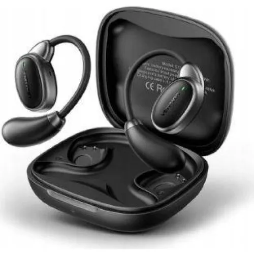 Vention BT 5.4 Open Ear Earbuds med opladningsetui - Sort