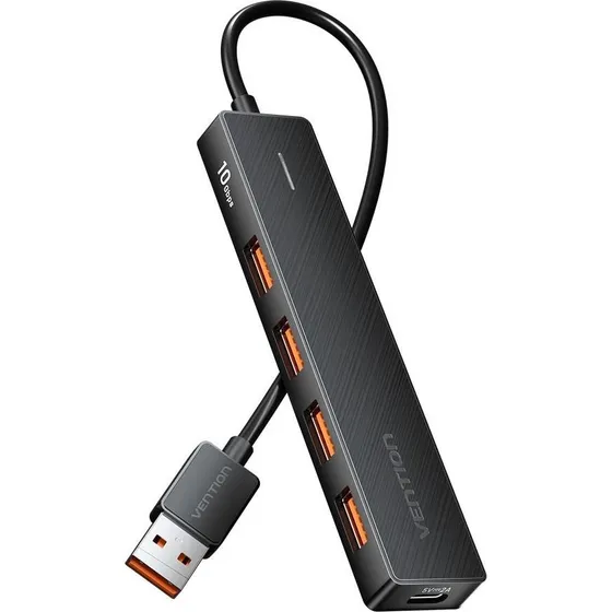 Vention 5-i-1 USB 3.2 Gen 2 USB-hub - Sort