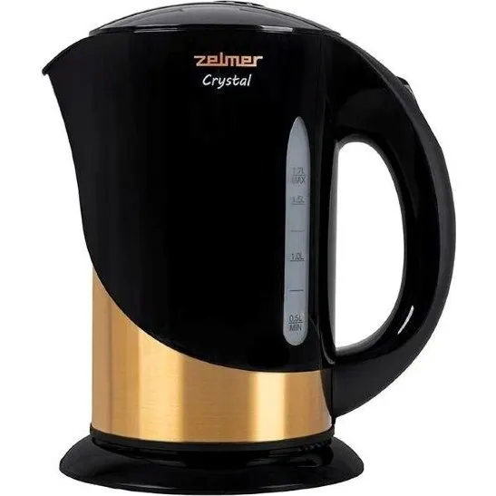 Zelmer ZCK7630 Crystal Gold Elkedel - 1,7L Sort/Guld