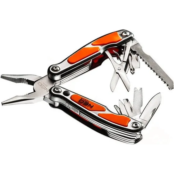 NEO TOOLS Multiværktøj LED - 12 dele med kuffert