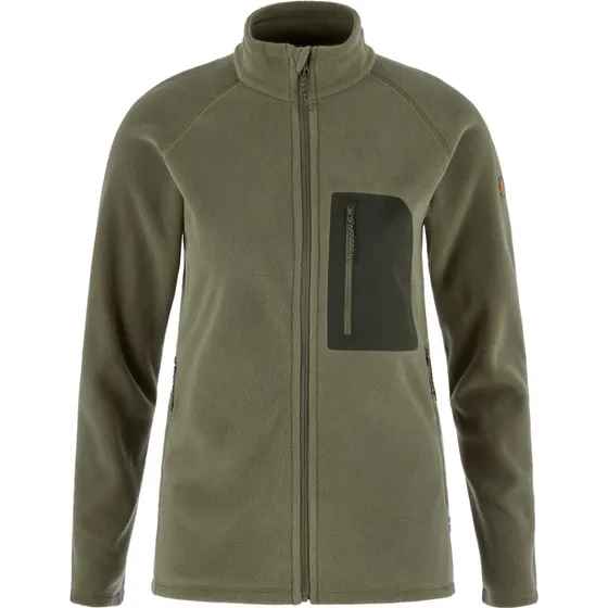 Fjällräven Kaipak Fleece W - L.Green/D.Forest - XL