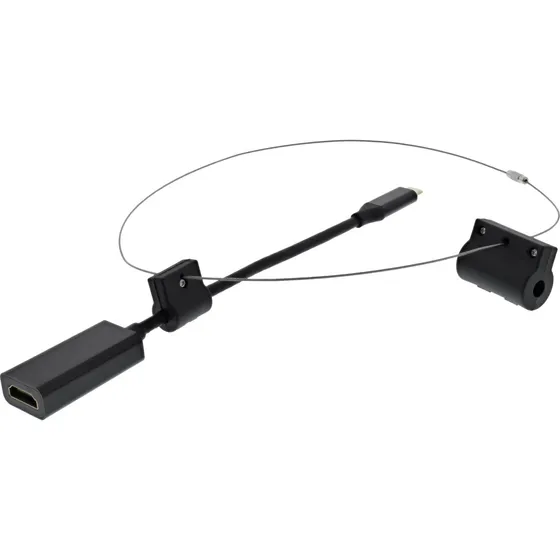 DELTACO Videoadapter-kit USB-C til HDMI, Sort
