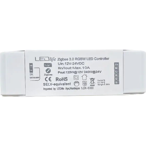 LEDlife Zigbee RGBW Controller - Hue kompatibel, 12V/24V