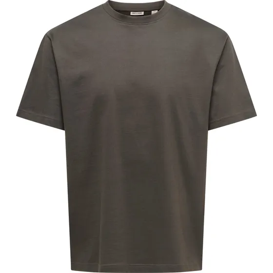 Only & Sons ONSFred Brun T-shirt i løs pasform