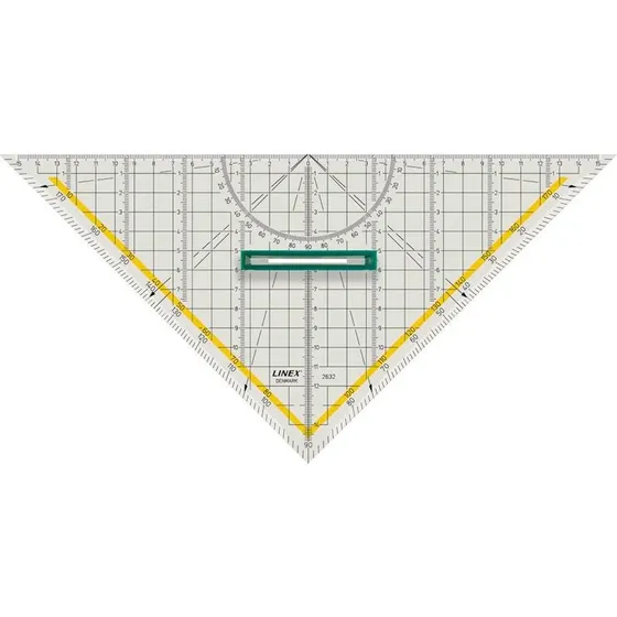 Linex 2632 Geometritrekant med aftageligt håndtag