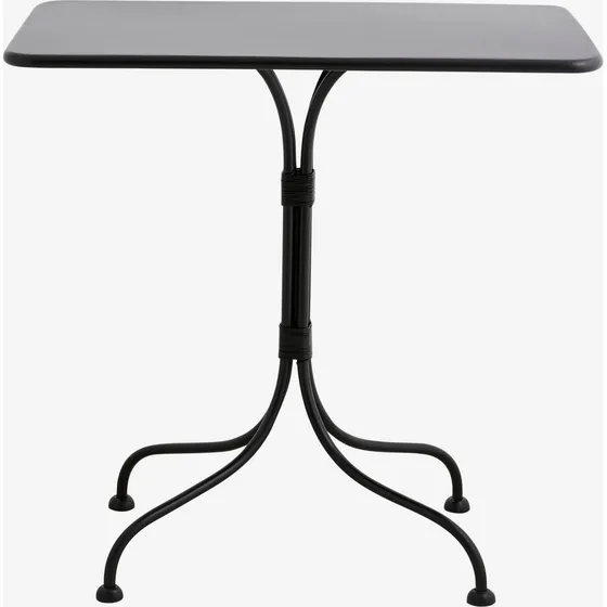 Nordal OLIVO havebord i sort jern, 52 x 77 cm