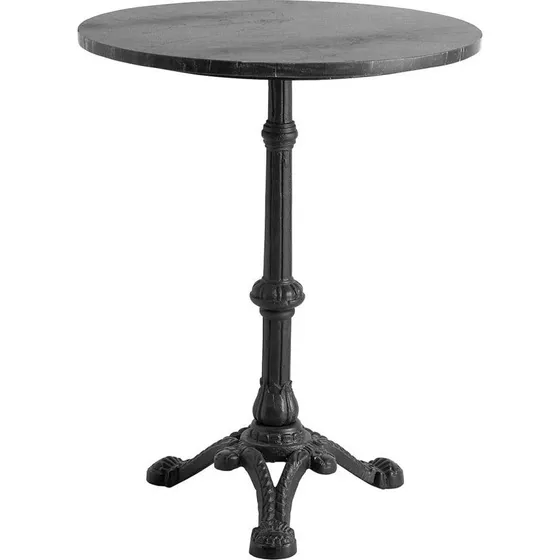 Nordal Cafébord i sort marmor og jern - Ø60 x H75 cm