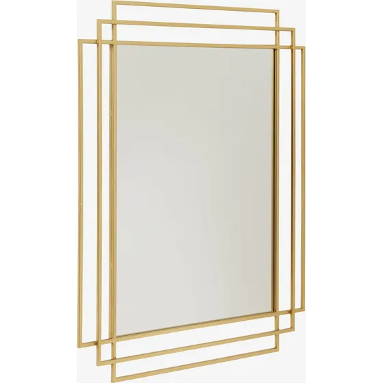 Nordal SQUARE spejl i messing - 76 x 2 x 97 cm