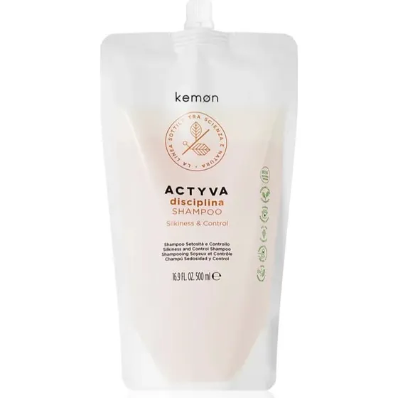 Kemon Actyva Disciplina Shampoo 500 ml til skørt og mat hår