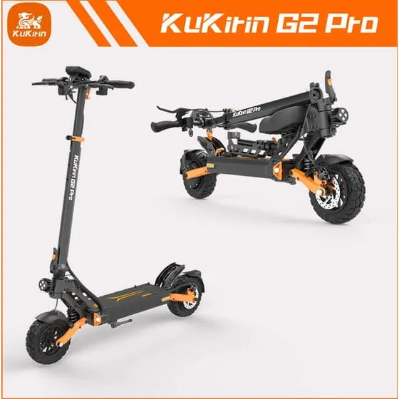 KuKirin G2 Pro Elscooter - 600W, 45 km/t, 58 km rækkevidde