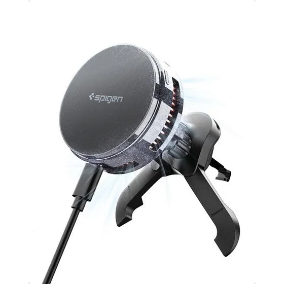 Spigen Essential MagSafe Peltier Biloplader EV25MFAQ - Sort