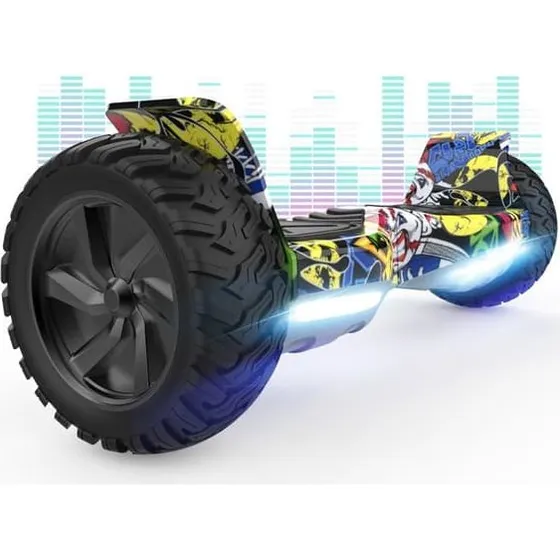 RCB Hummer Off-Road Hoverboard 8,5" med LED og Bluetooth