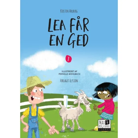 Lea får en ged – Max 4 børnebog (hardback)