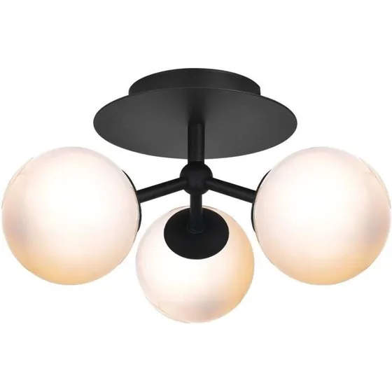 Halo Design Atom Trio Loftslampe Opal/Sort