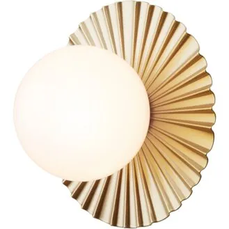 NUURA Liila Muuse væg- og loftlampe Nordic Gold/Opal