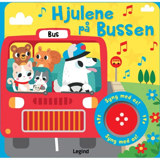 Hjulene på bussen – Sangbog med musik (papbog)