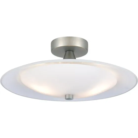 Halo Design Baroni loftlampe Ø35 cm, sølv/aluminium, opalglas