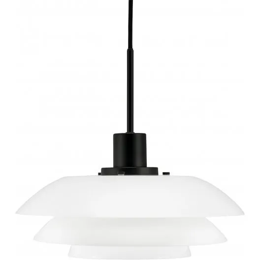 Dyberg Larsen DL31 pendel E27 Ø31 cm opal/mat sort
