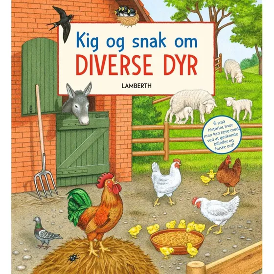 Kig og snak om diverse dyr – pegebog for små børn