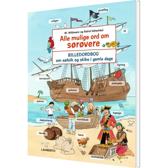 Alle mulige ord om sørøvere – billedordbog (hardcover)