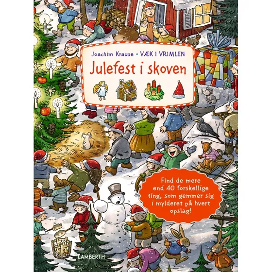 Julefest i Skoven – Papbog for Børn