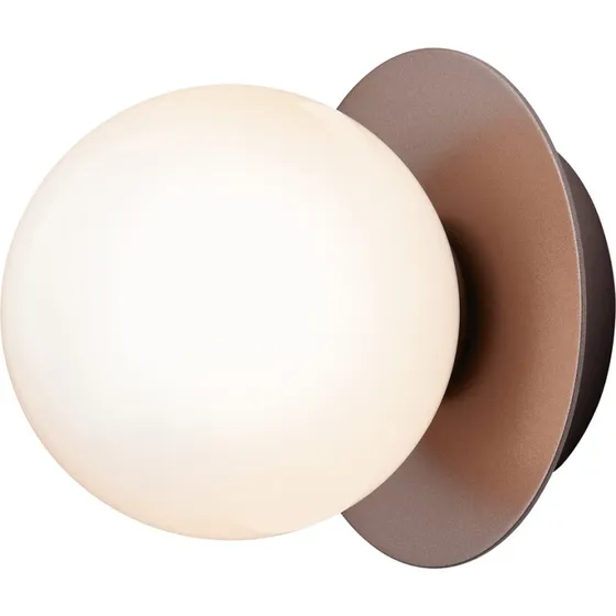 Nuura Liila 1 Væglampe Lille - Mørk bronze/Opal