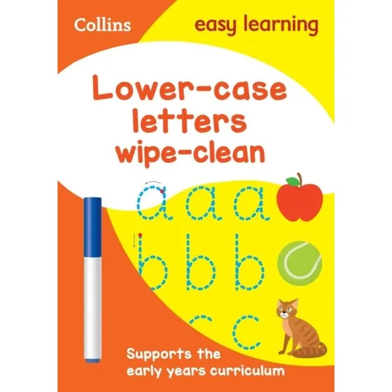 Collins Lower Case Letters Wipe Clean Activity Book (3-5 år)