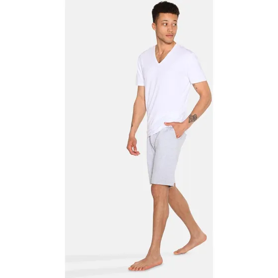 Urban Quest 2-pak bambus T-shirts med V-hals, sort, 2XL