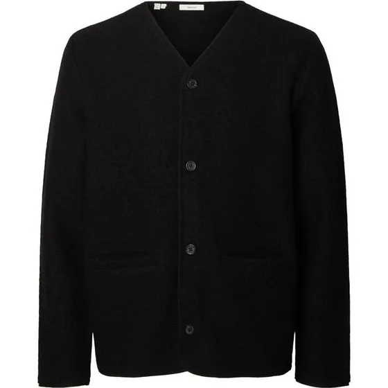 Slmjin Boiled Wool Cardigan
