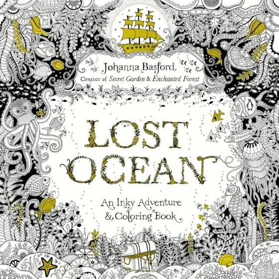 Johanna Basford - Lost Ocean - Malebog til voksne