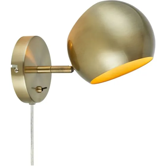 Markslöjd Edgar væglampe, antik messing