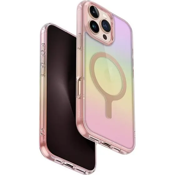 UNIQ Iridescia Magclick Charging Case til iPhone 16 Pro Max - Pink