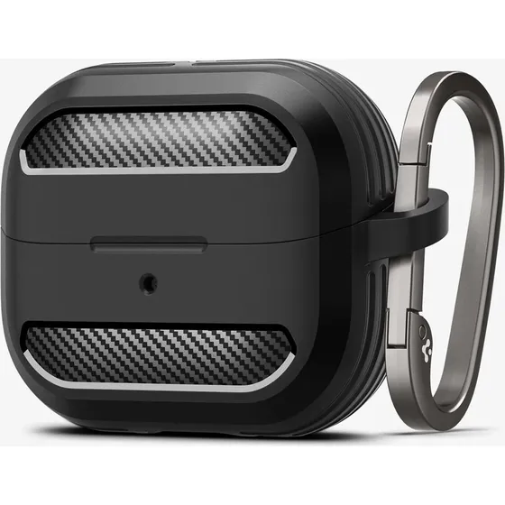 Spigen Rugged Armor Etui til Samsung Galaxy Buds3 & Buds3 Pro - Sort
