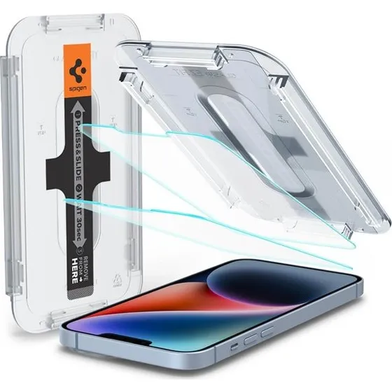 Spigen Glas.tR EZ Fit Skærmbeskytter til iPhone 13 / 13 Pro / 16e