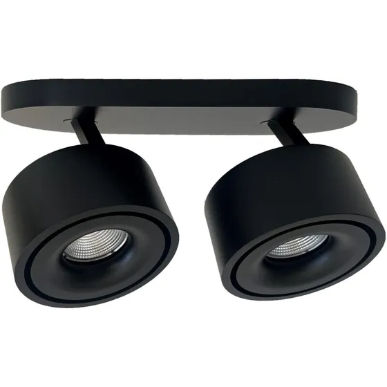 ANTIDARK Easy Braccio W2100 væglampe sort (2100 mm arm)