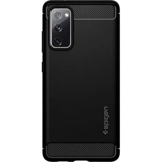 Spigen Rugged Armor Cover til Samsung Galaxy S20 FE - Mat Sort